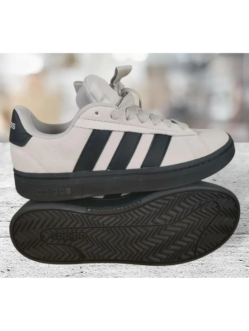Adidas Mens Grand Court Alpha 00s Men’s Gray Black Shoes Size 8.5 IH1287 NWB
